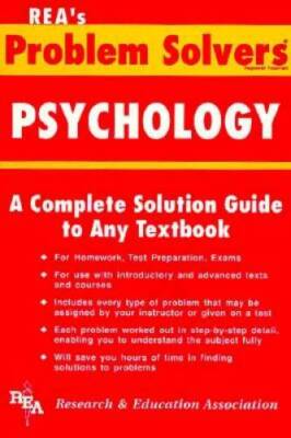 Psychology Problem Solver (Problem Solvers Solution Guides) - Paperback - GOOD