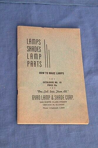 Vintage Booklet "Lamp Shades Lamp Parts" Gyro Lamp & Shade No. 10