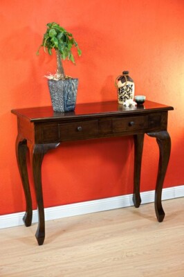 Mahogany Console Table Telephone Sideboard Solid Wood Colonial Furniture Living