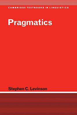 Levinson - Pragmatics - New paperback or softback - 50 - S555z