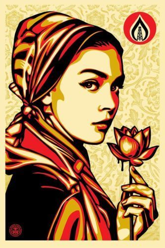 SHEPARD FAIREY Obey Giant STICKER 3.5X3