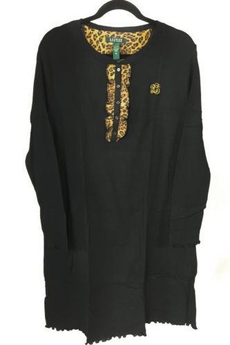 Negro Estampado Animal Ralph Lauren Pijamas y batas para Mujeres