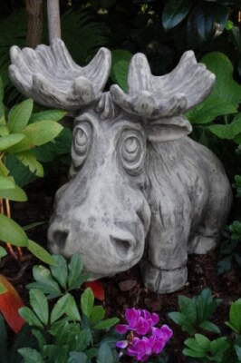 Gartendeko Elch Edelrost Rostfigur