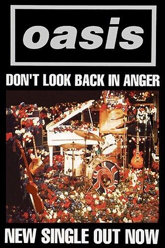 Oasis Don t Look Back in Anger Promo Poster Print