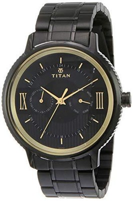 Pre-owned Titan Regalia Baron Analog Black Dial Men's Watch-nl1743nm01/np1743nm01