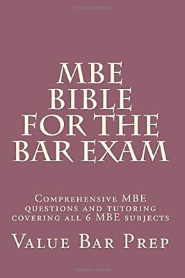 MBE Bible For The Bar Exam  Comprehensive MBE questions and tutor