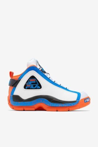 

Баскетбольные кроссовки FILA Grant Hill 2 белые синие оранжевые 1BM01789-132 мужские новые, White / blue - orange, Fila Grant Hill 2