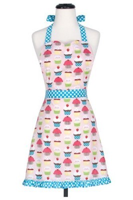 Adult's Hostess Extra Long Ties  Adjustable Bib Cupcake Apronmachine Washused I