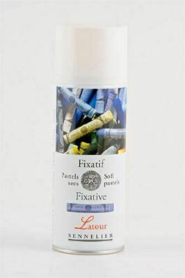 Sennelier LATOUR Pastel Spray Fixative - 400ml Aerosol -  Soft Pastels