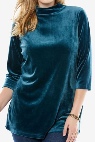 Ropa de talla grande Woman Within Terciopelo para mujeres