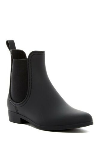 

(ДЕФЕКТ) JC Play JEFFERY CAMPBELL Черные резиновые ботильоны «Челси» 6 США, Черный, Chelsea