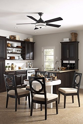 Fanimation Stafford - 52 inch - Brushed Nickel with Light Kit and Remote -