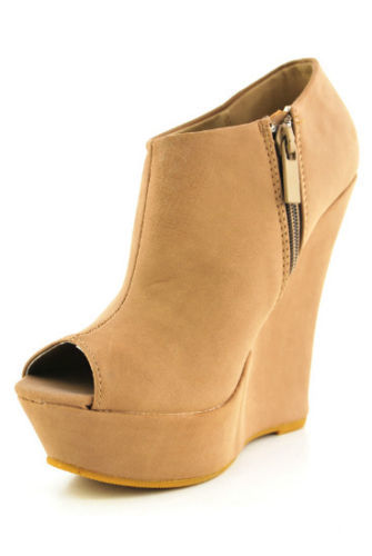 Tacones de cuero de bambú para mujer