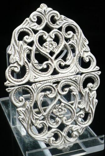 Antique German Hanau Cherub Designed Silver Belt Buckle  display picture 1