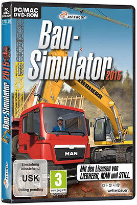 PC Spiel * Bau-Simulator 2015 * Simulation 15 2017 Bagger Bauarbeiter  Fahrzeuge