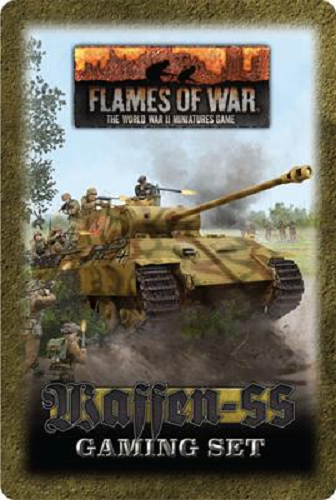 Олово Ваффен-СС (20 жетонов, 2 цели, 16 кубиков) German Flames of War