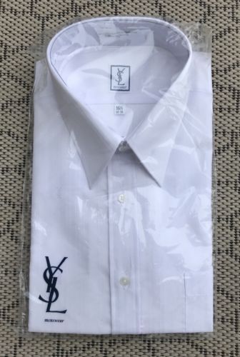 Yves Saint Laurent YSL Vintage Men's Orange Longsleeve Shirt Size
