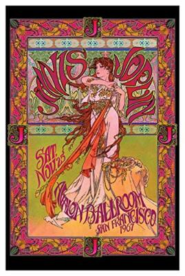 Concert 1967 Janis Joplin SF Avalon Ballroom Promo Poster 24 in x 36 in