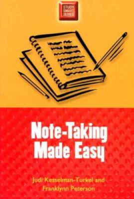 Note-Taking Made Easy (Study Smart Series) - Paperback - GOOD