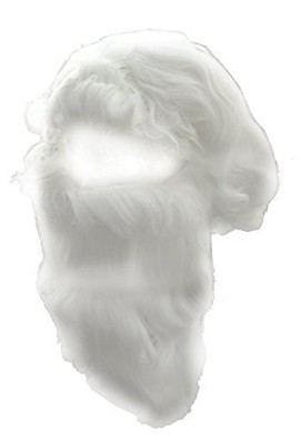 Santa Clause Wig Beard Set Adult Deluxe Mustache Christmas Costume Accessory