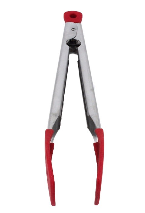 Acciaio Inox Maniglia Silicone Cibo Pinza BBQ Morsetto Utensile Da Cucina dfh
