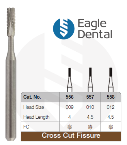 Eagle Dental 557 carbide burs