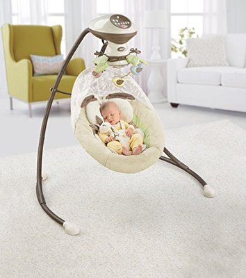 Fisher-Price Snugabunny Cradle 'n Swing with Smart Swing Technology