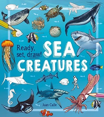 READY, SET, DRAW! SEA CREATURES By Juan Calle & William Potter *Mint Condition*