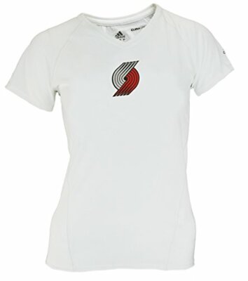 Женская футболка Adidas NBA Portland Trail Blazers с коротким рукавом Climalite, белая