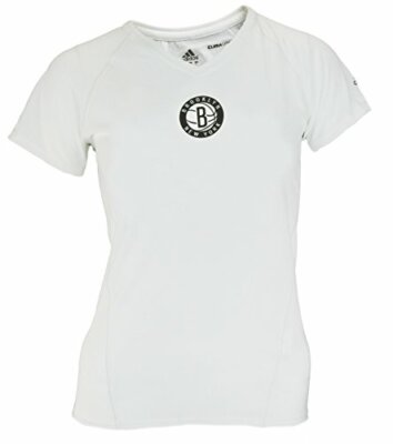 Женская футболка Adidas NBA Brooklyn Nets с коротким рукавом Climalite, белая