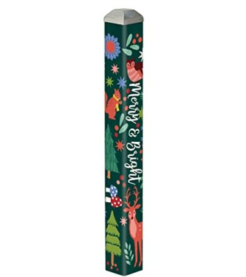 Studio M - 16'' Mini Art Pole - Christmas Message - Merry & Bright