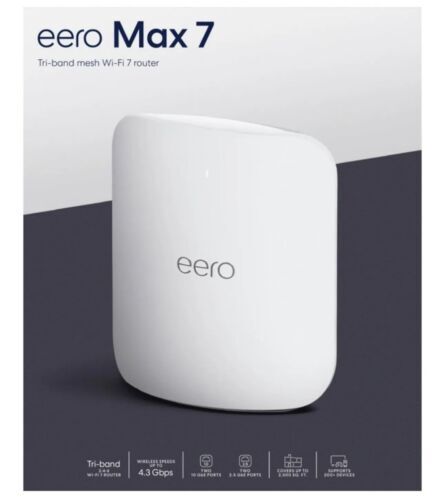 eero Max 7 Tri-Band Mesh Wi-Fi 7 Router - 10 Gbps Ethernet