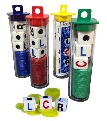 LCR Game Left Center Right Dice Family Travel Games Yahtzee Type