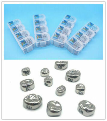 5pcs Stainless Steel Dental Kids Primary Molar Crowns Pediatric crown 48 Sizes