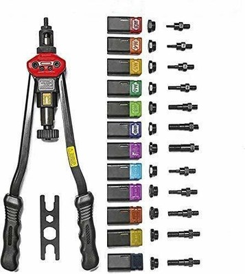 Rivet Gun Kit Rivet Nut Tool Rivnuts Setter Nutsert Hand Riveter SAE Metric BEST