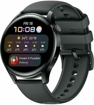 HUAWEI WATCH 3 Active Edition Black Fluoroelastomer Strap Smart Watch CN SHIP