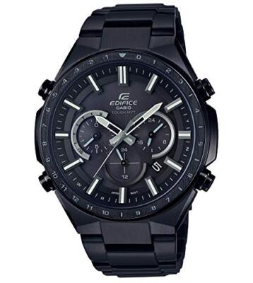 Pre-owned Casio Watch Edifis Radio Solar Eqw-t660dc-1ajf Men's Black From Japan