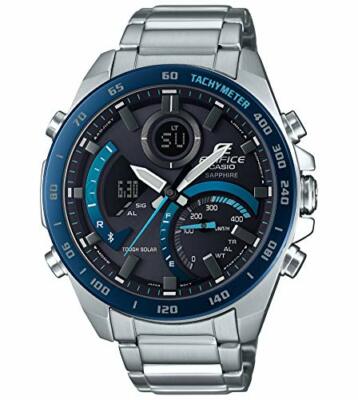 Pre-owned Casio Edifice Ecb-900ydb-1bjf Bluetooth Smartphone Link Solar Men's Watch