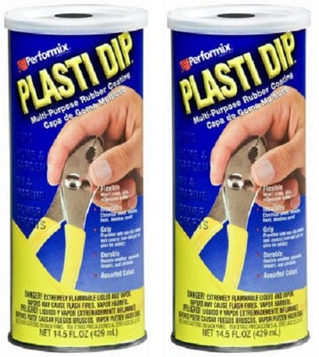 (2) ea Plasti Dip 11602-6 14.5 oz Yellow HD Liquid Rubber Tool Handle Coating 