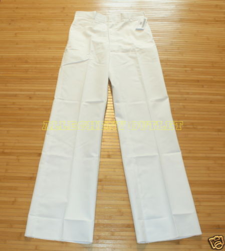 USGI MILITARY NAVY WHITE Dress Pants 34R NIB NSN: 8405-00-196-2460