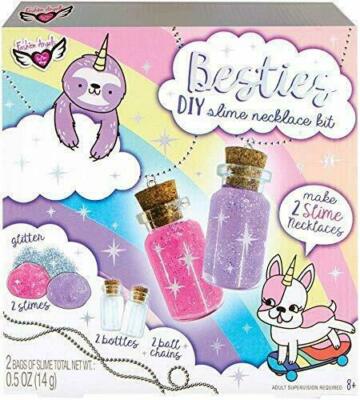 2 Fashion Angels F12338 Besties DIY Slime Necklace Kit - Make 2 Slime Necklaces