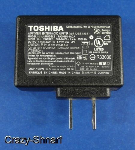 Lector de libros electrónicos y Tablet Toshiba Cables Cargadores de pared