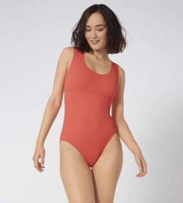 Sloggi Shore Vanuatu One Piece Swimsuit Orange UK S BRAND NEW