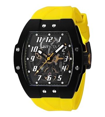 Pre-owned Invicta Men's 44406 Jm Correa Automatic 3 Hand Black, Transparent Dial Watch