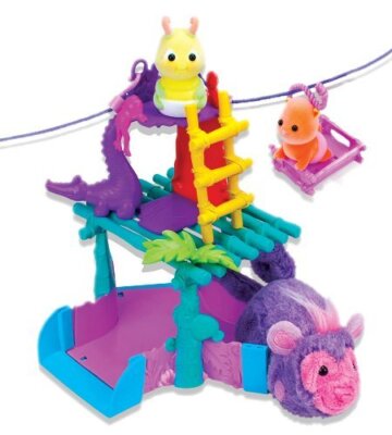 小物 NEIGHBORHOOD ZoomSafari Zhu Zhu Pets ~ Zhu Fari Zippity Zip-Line Playset