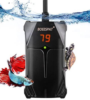 BOEESPAT Small Aquarium Heater 50W Fish Tank Heater for 5/10 Gallon Betta Fis...