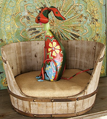 Deco 79 Classic Style Pet Bed Set with Handmade Wood