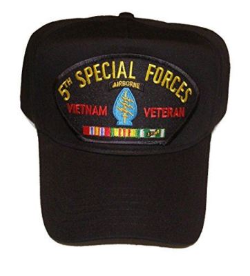 FIFTH 5TH SPECIAL FORCES GROUP SF VIETNAM VETERAN HAT CAMPAIGN RIBBONS US ARMY