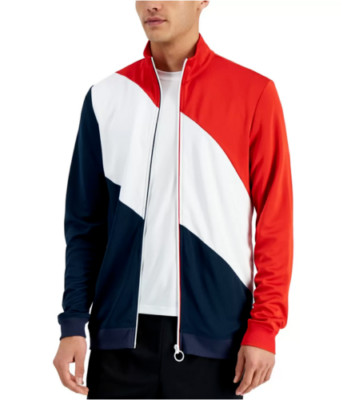 Id Ideology Men's Regular-Fit Color blocked Olympic Track Jacket small (5918)