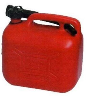 TANICA LATTA TUBO FLESSIBILE LATTINA SERBATOIO 10 Litri GASOLIO CARBURANTE l